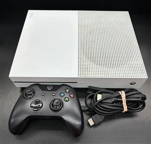 Microsoft Xbox One S 500GB Console Model 1681 White + 1 Controller + 2  Games